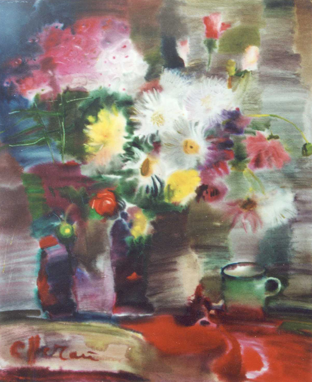 С. Нечай-Сорока. «Квіти літа». 1987. Папір, акварель